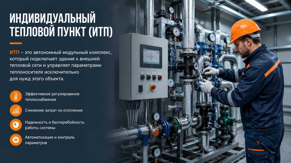 Индивидуальный тепловой пункт (ИТП) - устройство, принцип работы, преимущества
